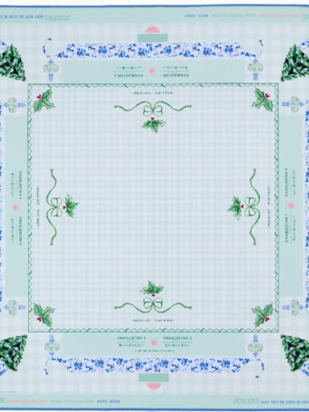 🀄 Oh My Mahjong Holly Jolly Holiday Mahjong Mat – New